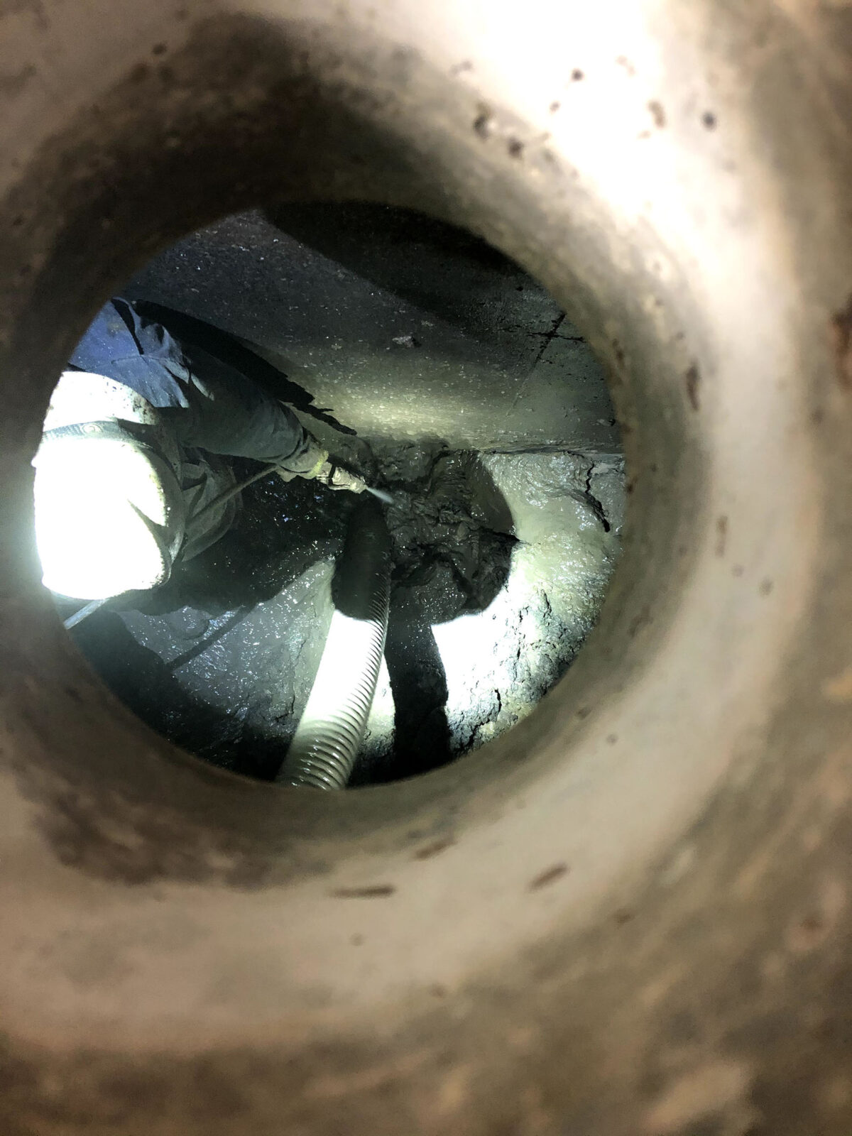 irrigation pump house vault cleaning